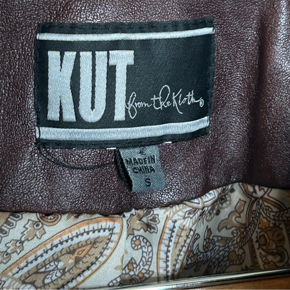Kut From The Kloth Vegan Leather Moto Jacket Small - Picture 13 of 16